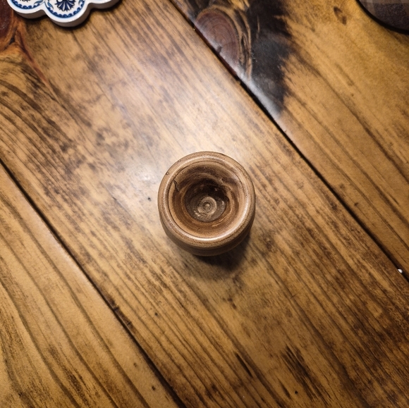 Hand Turned, Hand Crafted, Hand Made Toothpick Holder Made From Pecan Wood. - Picture 3 of 4